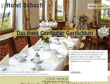 Tablet Screenshot of hotel-schoch.com